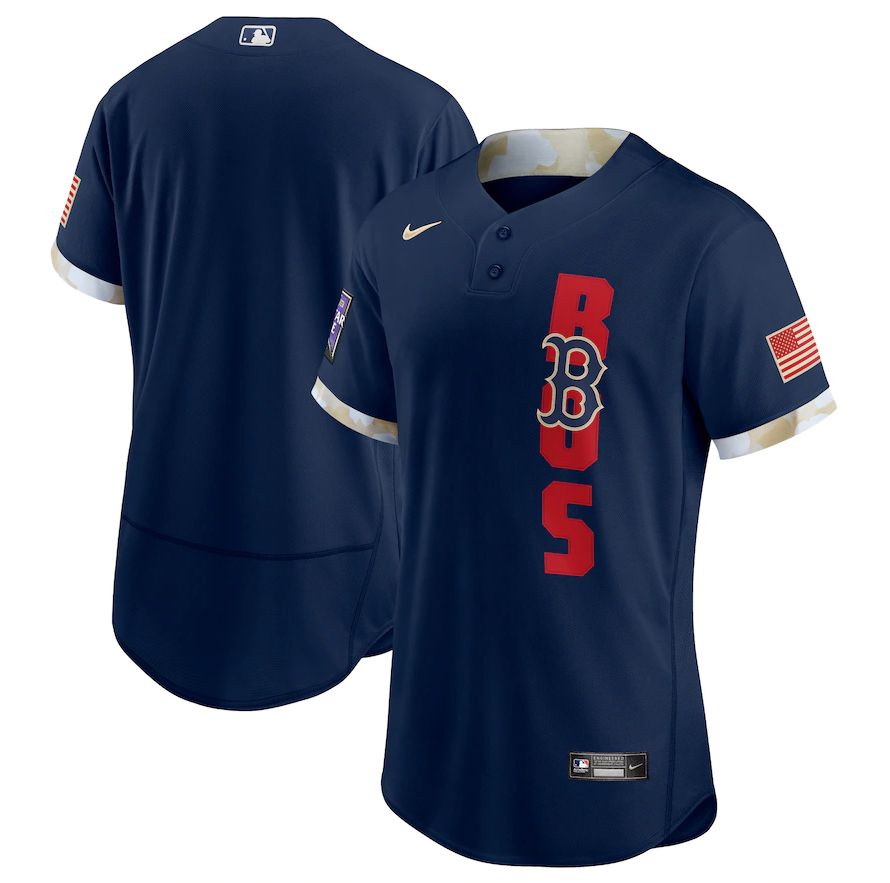 Men Boston Red Sox Blue 2021 All Star Elite Nike MLB Jersey